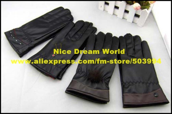 Mix styles 48pcs/lot women beautiful leisure driving fashion pu leather gloves free size (ST-07