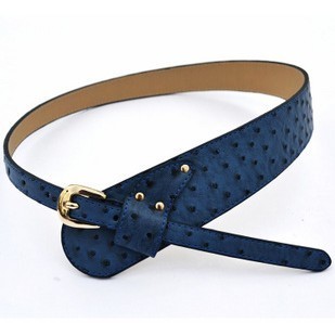 Mixed order $10 Free Shipping fashion belt  Genuine leather strap decoration  belt ostrich grain belt fashion peacock  belt