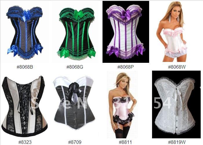 Mixed order 6pcs/lot Size XXL womens lace shapers sexy bodysuits shaper croset tops with g string size S M L XL XXL free ship