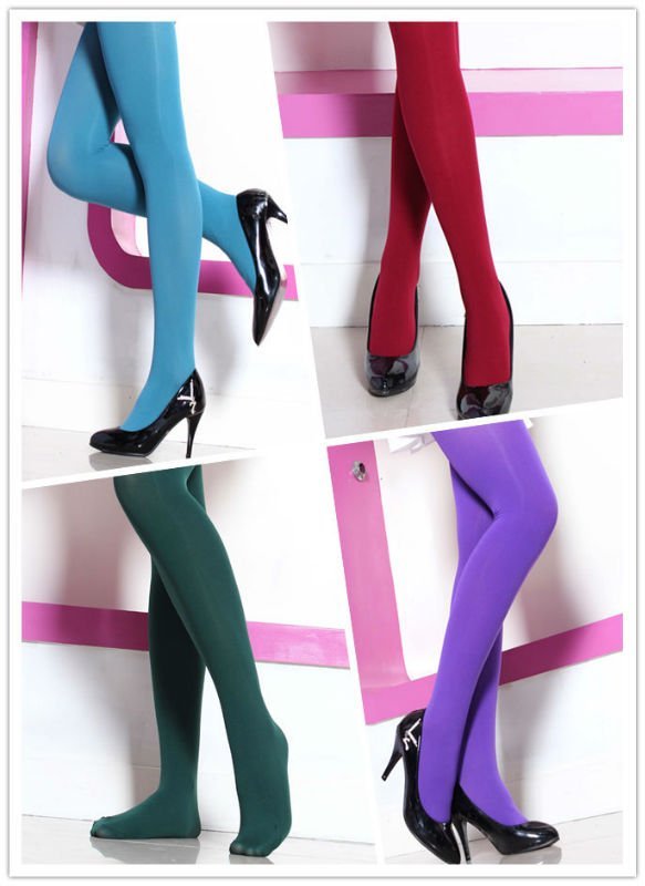 Mixedlot 2011 Fall and Winter fashion lovely 11 Candy colors pantyhose(80D)