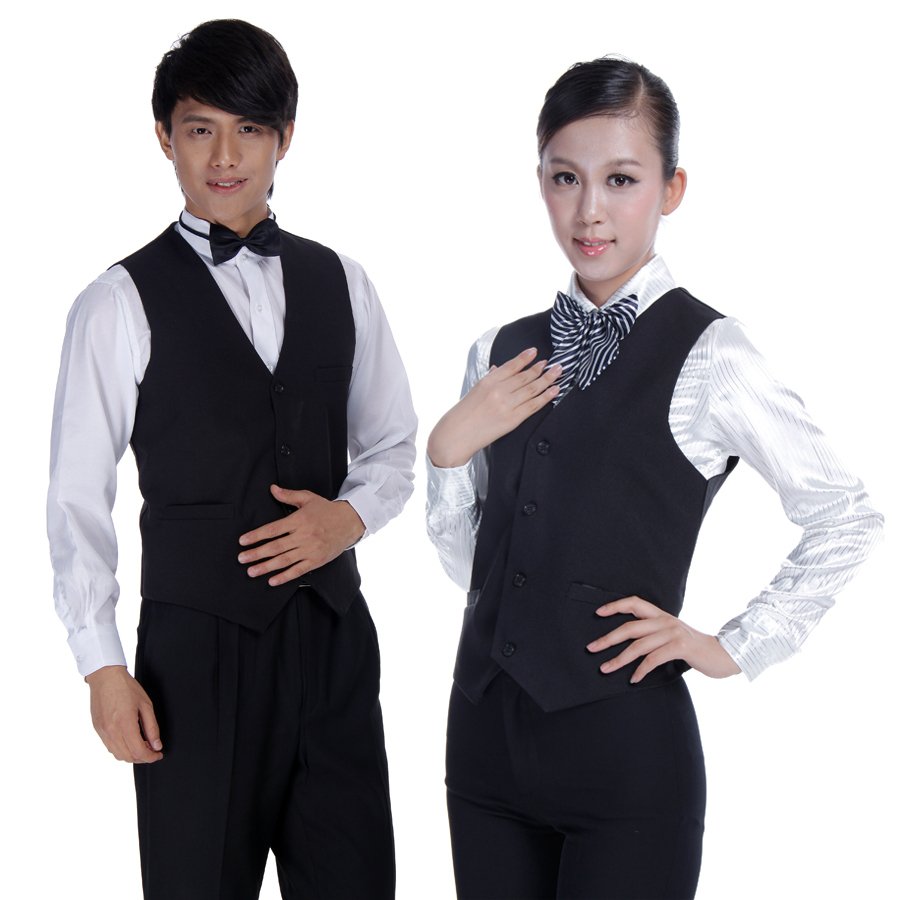 Mj09 waiter clothes ktv vest uniform