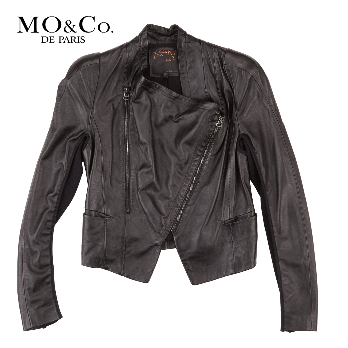 Mo & co . mormons women's motorcycle paragraph zipper leather clothing e111pee01