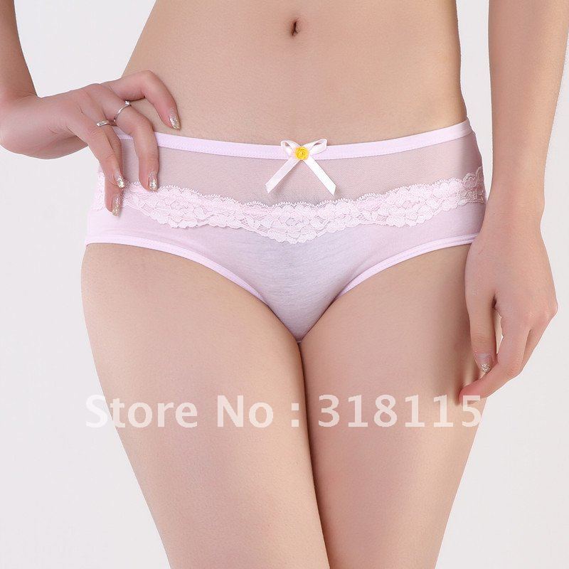 Modal Cotton Flowered Panties Women's Underwear Briefs Knickers 900852-510012D Free shipping