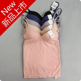 Modal cotton vest female bra straps basic spaghetti strap top plus size elastic