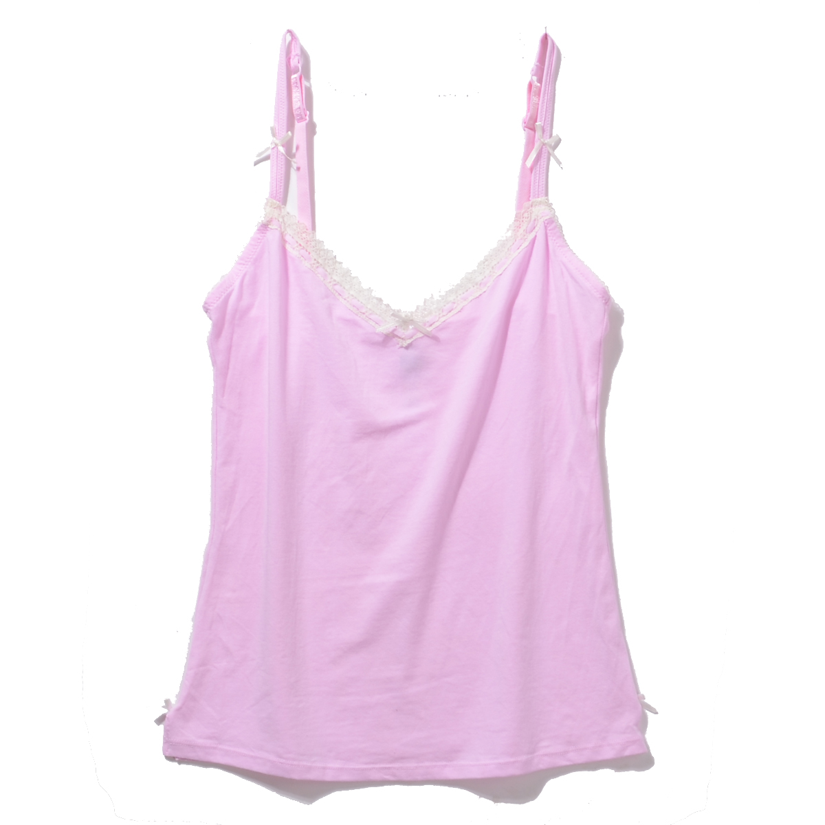 Modal women's spaghetti strap vest sexy lace basic Pink small vest