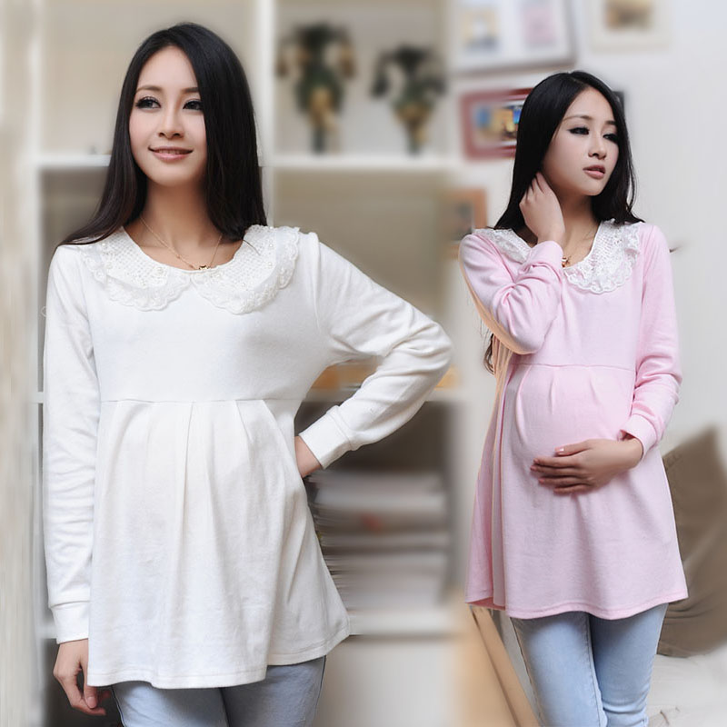 Mommas maternity clothing spring maternity top spring and autumn maternity basic shirt maternity t-shirt long-sleeve