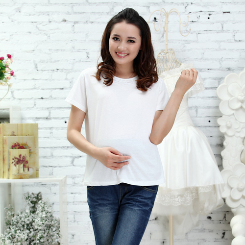 Mommas summer maternity clothing maternity short-sleeve basic shirt maternity short-sleeve T-shirt top