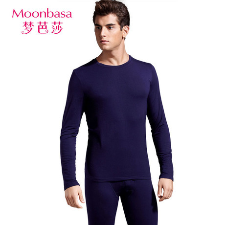 MOONBASA classic o-neck male basic shirt set 016212405