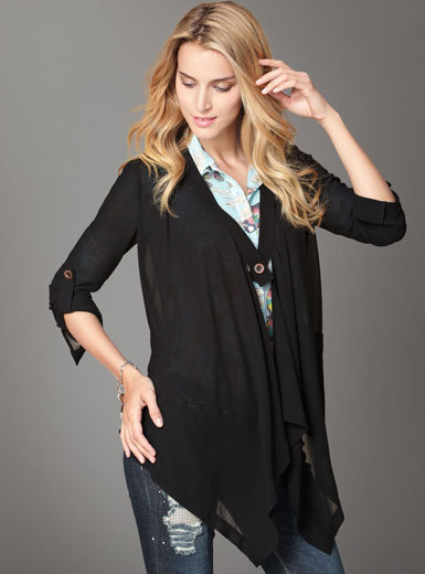 MOONBASA women's chiffon all-match cardigan new arrival