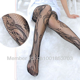 MOQ 1PCS mix order  women sexy dragonet fishet tights SO19025-BK