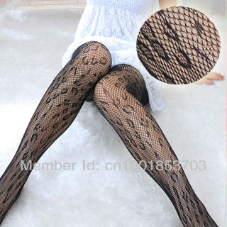 MOQ 1PCS mix order  women sexy  leopard  fishet tights SO19009-BK