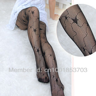 MOQ 1PCS mix order  women sexy star tail fishet tights SO19015-BK