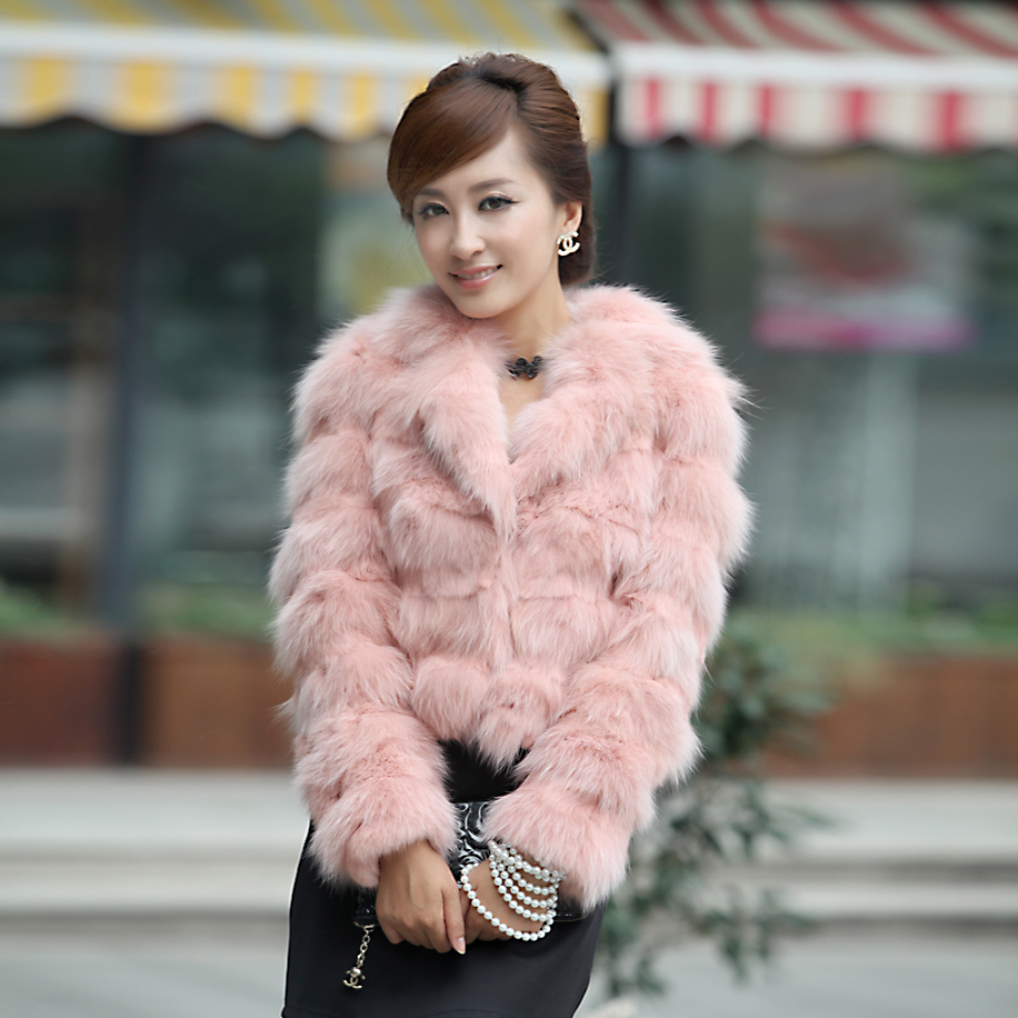 most sweety 2012 very Fluffy fox fur mix with rabbit fur short design women's fur coat gorgeous women winter short top free ship