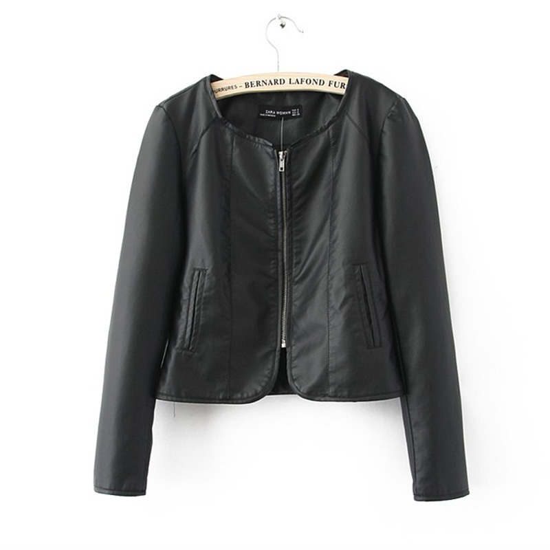 Motorcycle 2012 autumn slim stand collar handsome women's PU short design leather clothing outerwear female