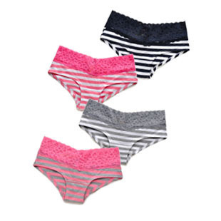 Ms. panties VS pink underwear cotton panties female sexy striped lace underwear low waist