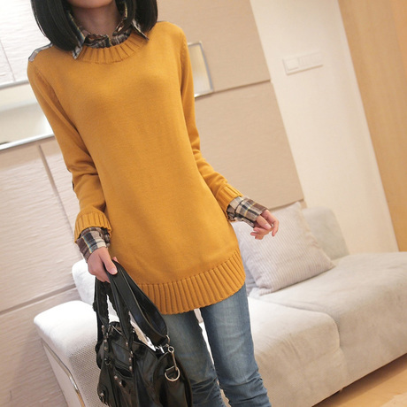 Msg 2013 spring women's sweater loose sweater female outerwear vintage basic shirt