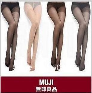 Muji Core-spun Yarn silk stockings high quality ultra-thin rompers basic stockings women's stovepipe legs socks free shipping