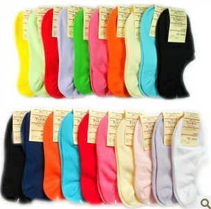 Muji lovers socks high quality male women's 100% cotton 100% cotton shallow mouth invisible boat socks