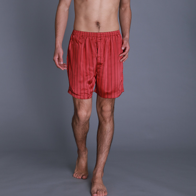 Mulberry silk lounge pants male summer stripe shorts heavy silk pajama pants 1084 22 meters