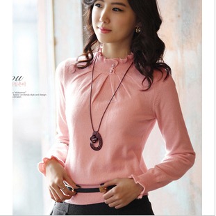 Multicolor knitted basic shirt 0396