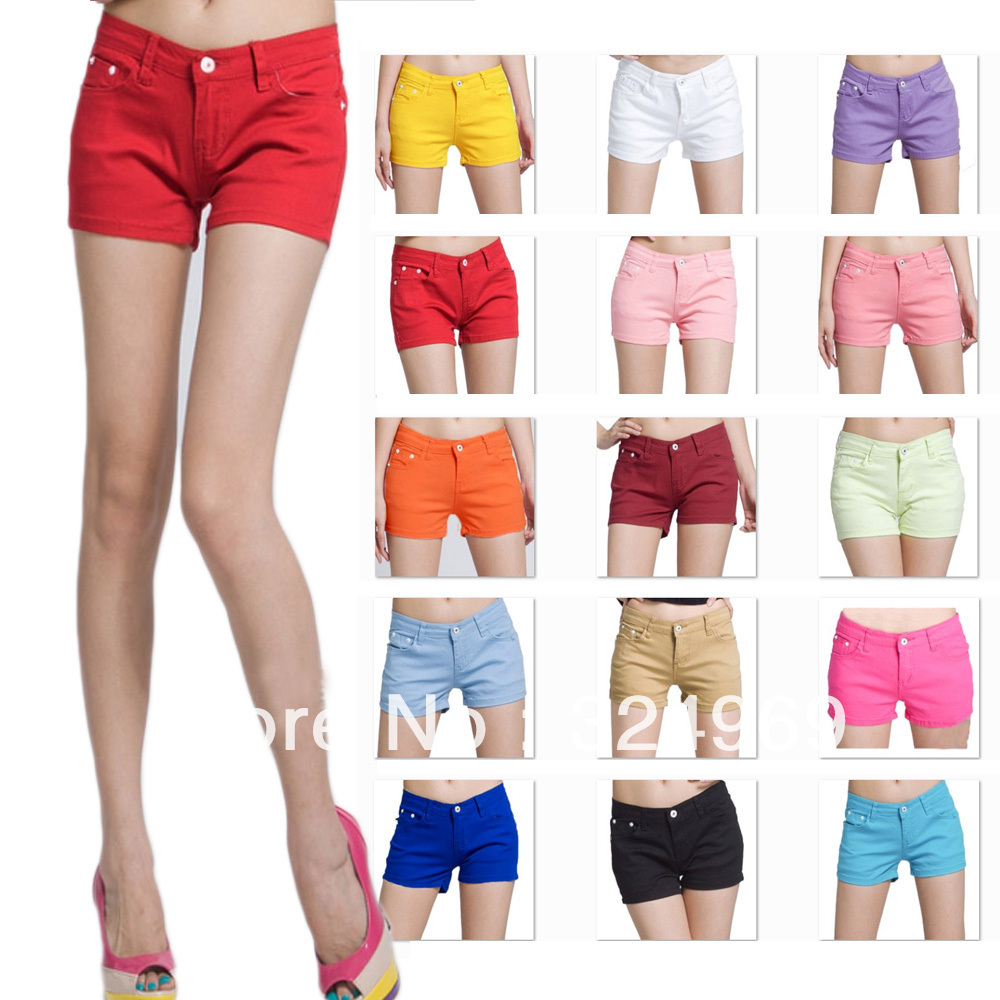 Multicolor New Mini Ladies Denim Like Hotpants Shorts Pants 25-31 BP02#