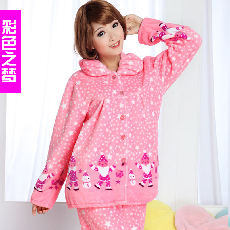 Multicolour christmas five-star women's at home sleepwear