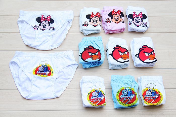 N001k , child 100% cotton trigonometric small panties baby panties male female child trigonometric panties single