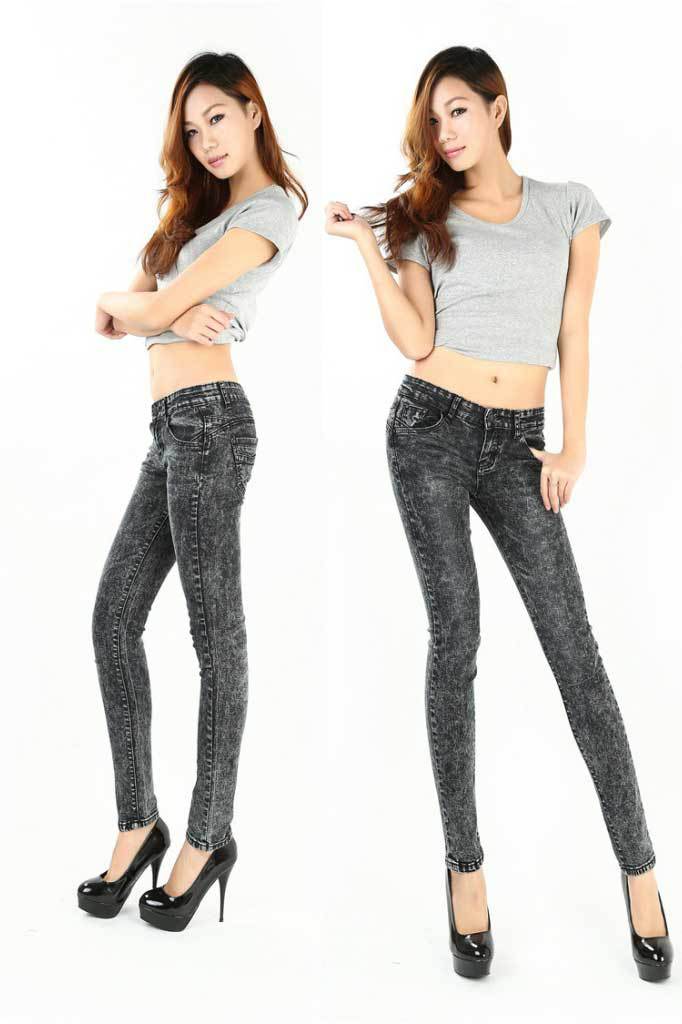 N08 2013 new snow high waist pencil pants jeans with stretch fabric Free shipping