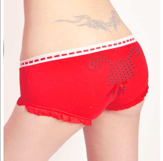 N2035 Ms. elegant cotton briefs underwear (single orders minimum $ 18, can be mixed items)