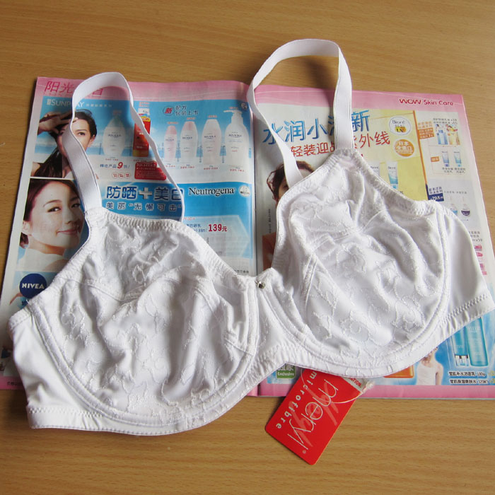 N3 shopping cart tcm white jacquard ultra-thin bra 80d box