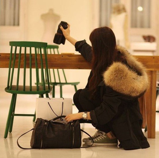 NALULA 2012 Raccoon Fur Dovetail Waist-type Cotton Padded Stylish Coat Warm Winter Outerwear ZA2106