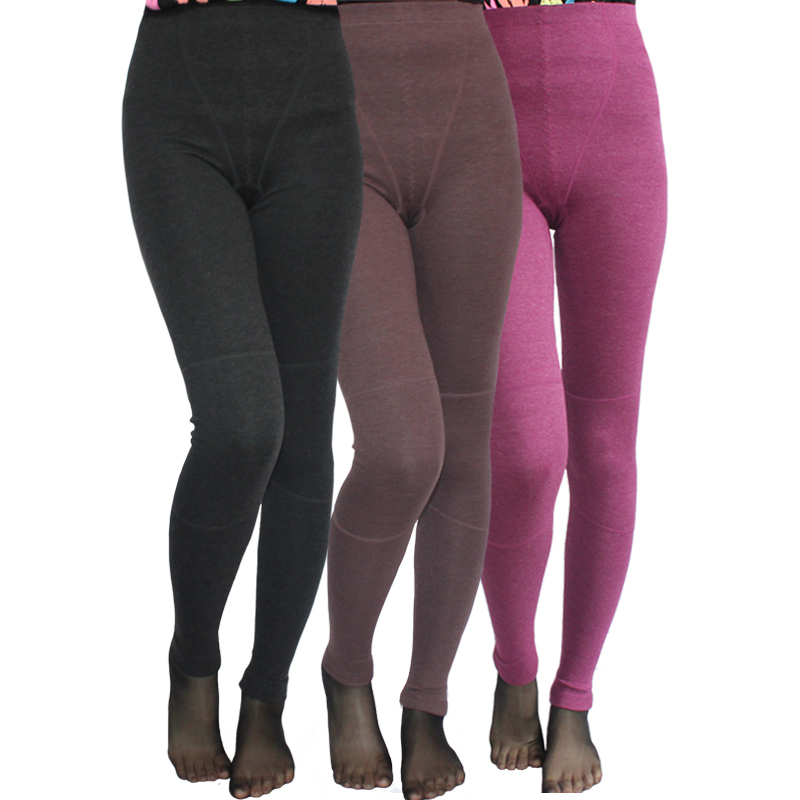 Natural autumn and winter women's kneepad thickening warm pants trousers legging fiber 3030