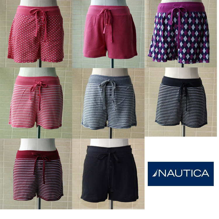 Nautica 100% cotton knitted pajama lounge pants shorts