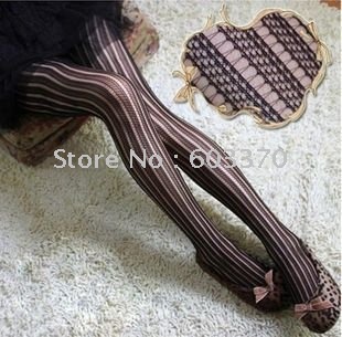 Net socks Tights Pantyhose /Fish net Tights Straight Stripe Mesh Socks.