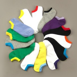 New 12pairs multiple color casual cute sports candy color invisible lovely cotton short women ankle socks wholesale