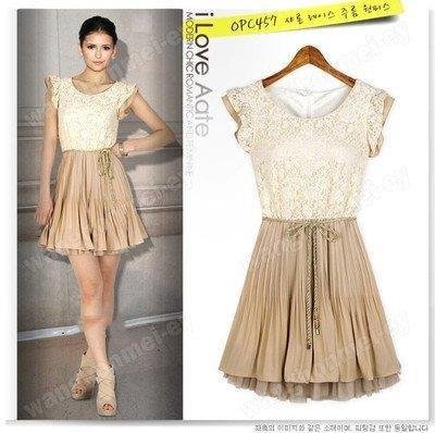 New 2012 spring summer new womens Court style Retro Lace Sleeveless vest dress