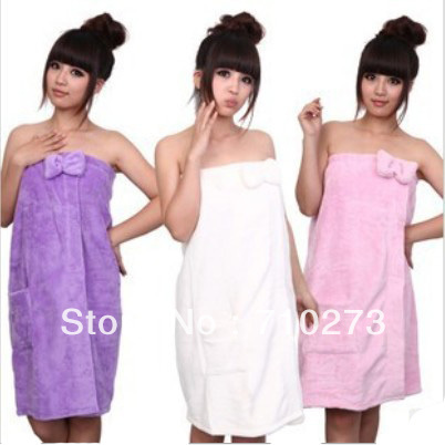 NEW 85*120CM woman towel fabric bath robe gown dress butterfly bathrobe beach bath towel fabric breathable,free shipping,2pc/lot