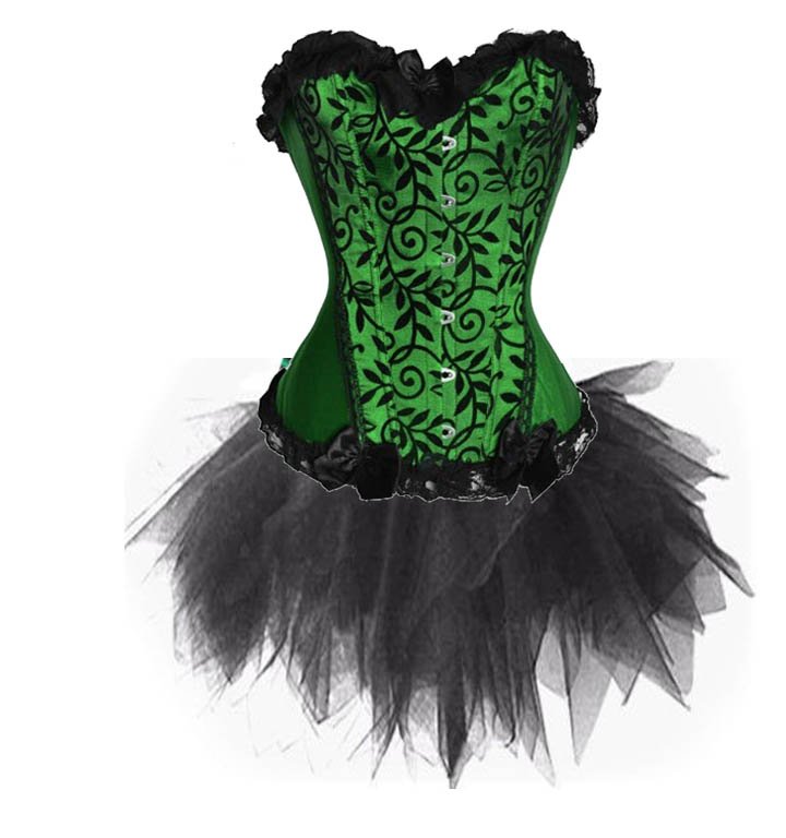 New A812-7008 tutu dress Lace Overlay Boned Corset s-2xl