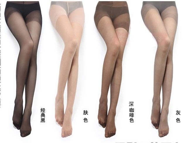 New anti-snagging the transparent sexy ladies cored wire spring and summer pantyhose