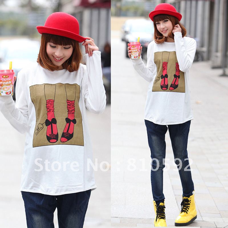 New arrival 2012 maternity clothing maternity clothing Sweets long-sleeve T-shirt