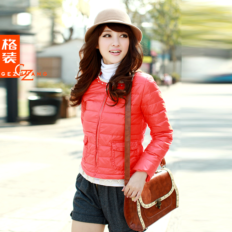 New arrival 2012 slim autumn women's outerwear design short down coat female y26