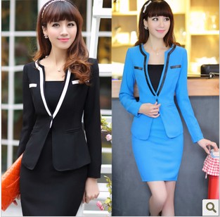 New arrival 2013 fashion work wear women's set piece set skirt work wear overalls