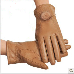 New Arrival 2013 Free Shipping Winter Warm Women Leather Gloves 1Pair/lot Sheepskin Women Mittens Many Styles