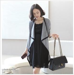 New arrival 2013 maternity clothing maternity outerwear maternity spring and autumn long-sleeve cape maternity shirt air