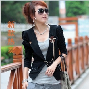 New arrival 2013 spring women's short design slim blazer women's casual blazer coat