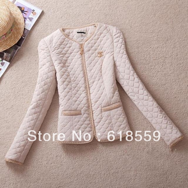 New Arrival! 2013 women fashion quilted coat jacket free shipping