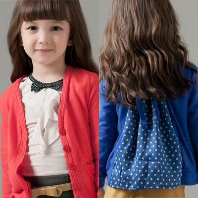 New arrival 6.15 2013 children's clothing hot-selling fashionable casual girls cardigan h06153 free ship