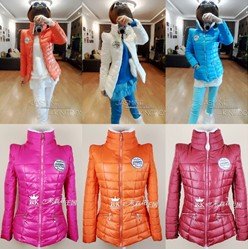 New arrival autumn and winter stand collar cotton-padded jacket slim candy color medium-long wadded jacket padded jacket