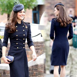 New Arrival Autumn Kate Middleton Trench,US Europe  Fashion Coat For Women,S M L XL Size ,Free Shipping