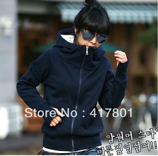 New Arrival free shipping fashion woman's jacket coat clothes black/navy blue/green and gray color free size